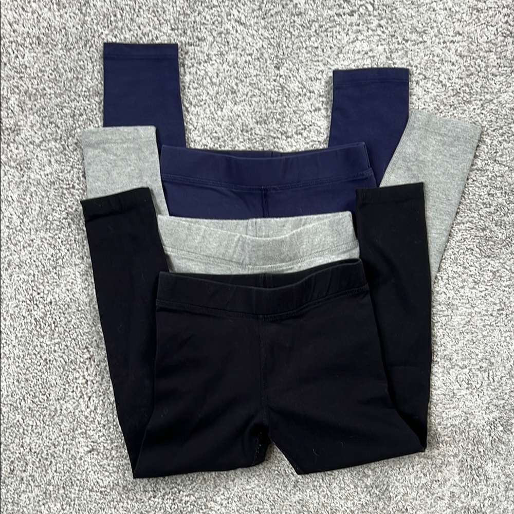 Primary Multi-Pack kids’ Leggings - Black, Gray, and Blue